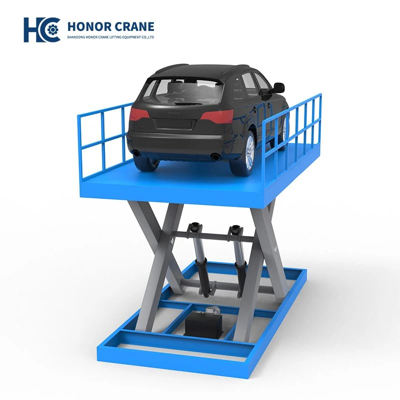 Elevador de tesoura vertical para carro